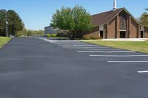 new paving for church
